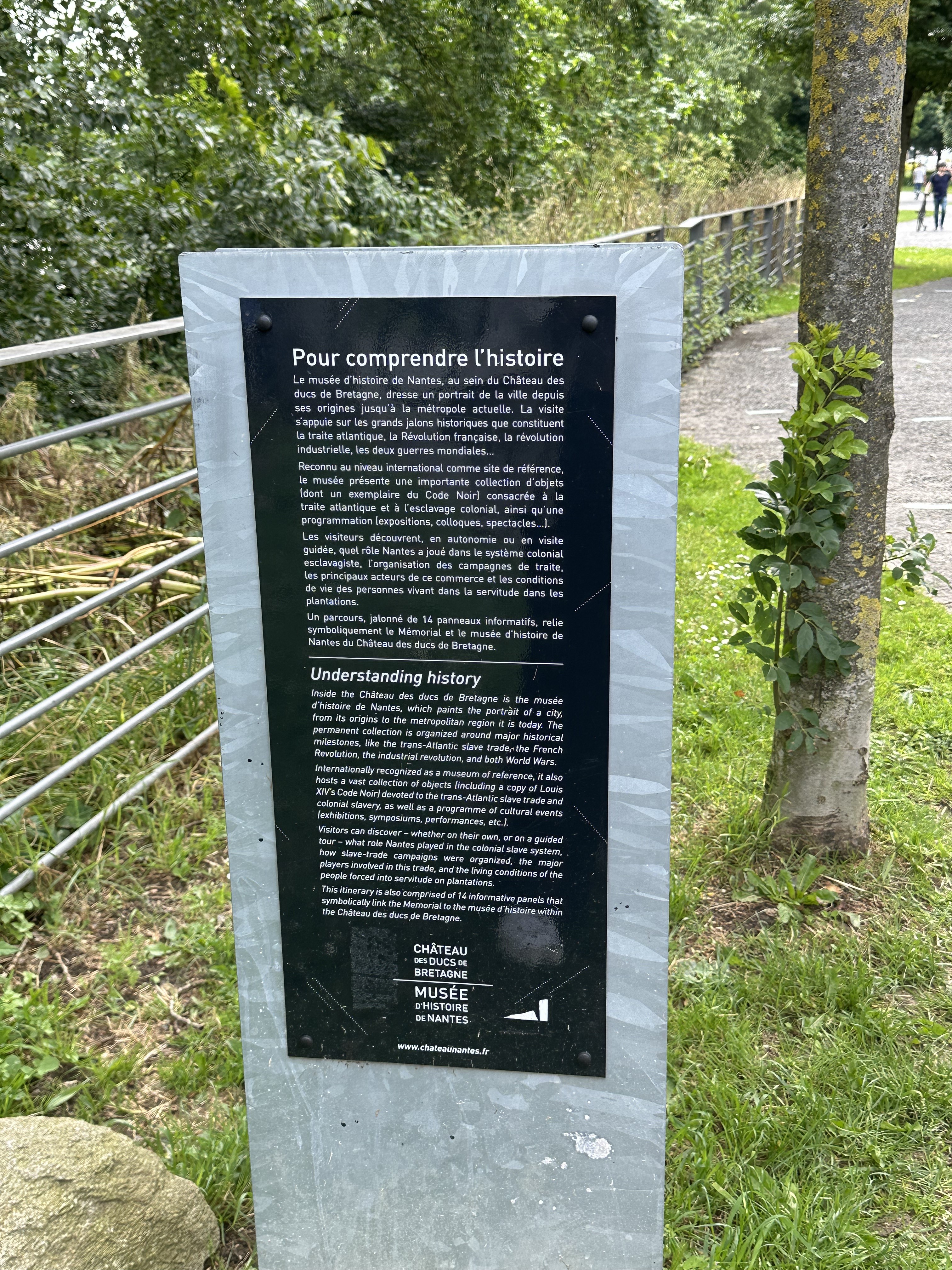 History of Nantes Museum Introduction Plaque - Lalaine Maylen Huertas