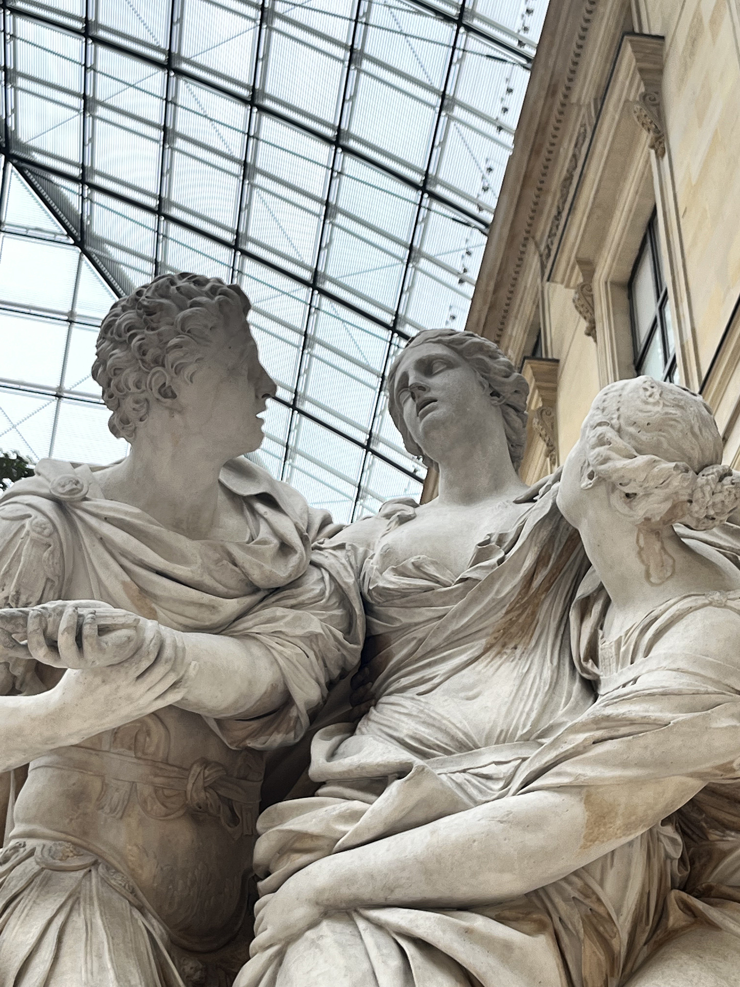 A marble statue in the Lourve