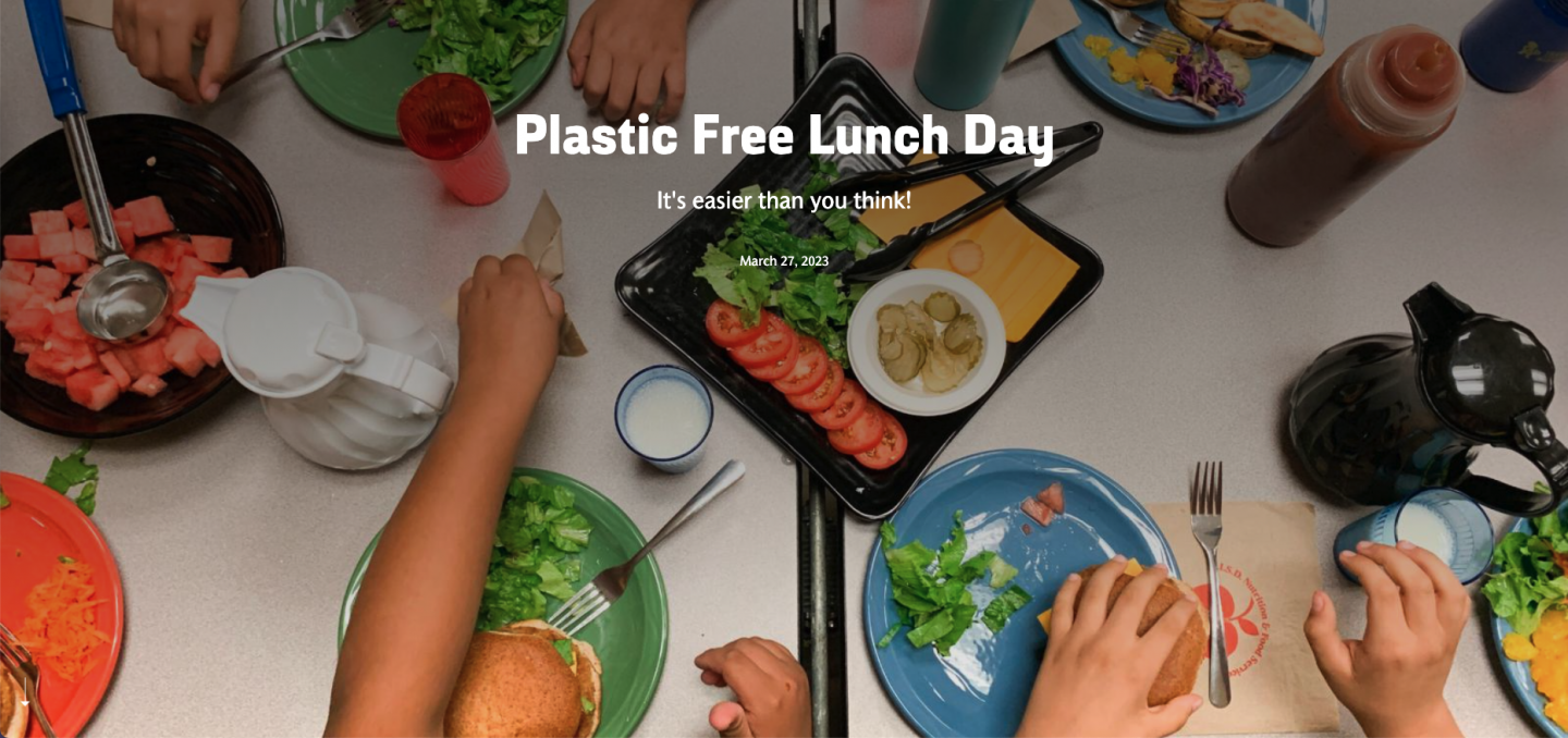 Plastic free lunch table