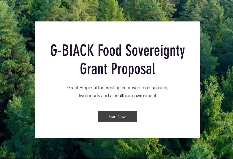 Food Sovereignty Website and Funding Proposal