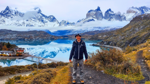 Harrison in Torres del Paine National Park in Chile's Patagonia