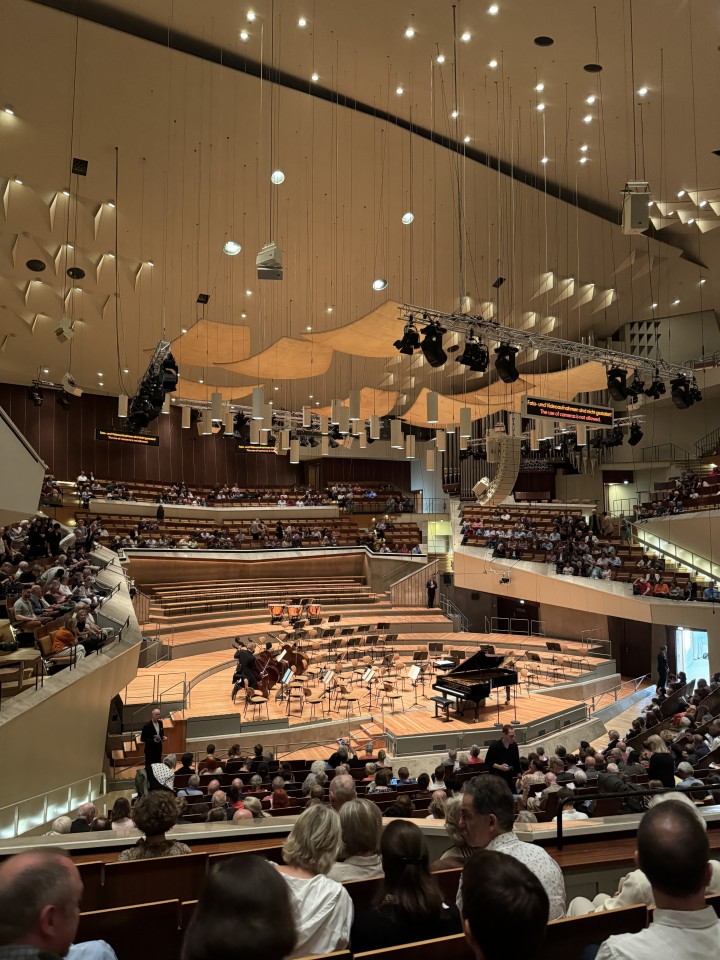 Watching an orchestral performance in Berlin
