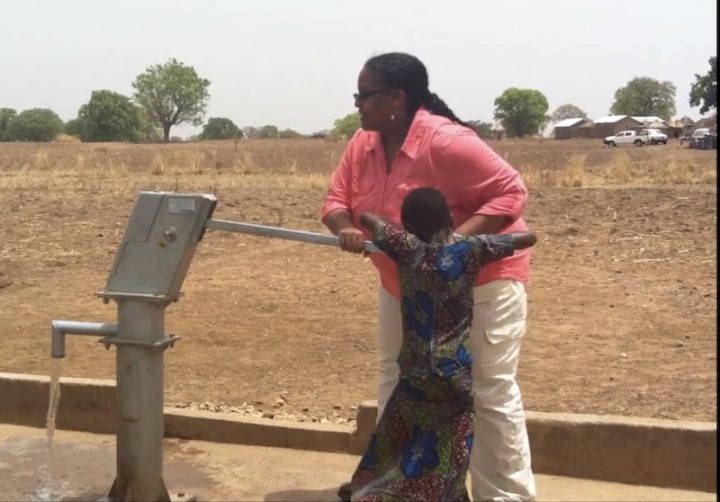 Dean Marquez pumping water