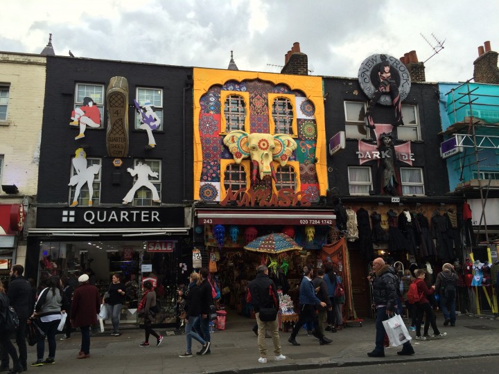 Store fronts in London, UK