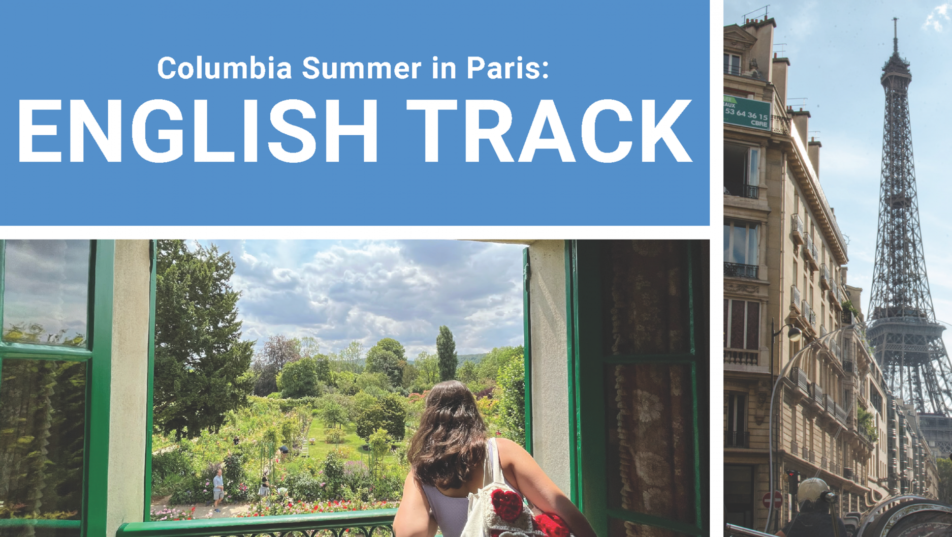 English Track banner for flyer