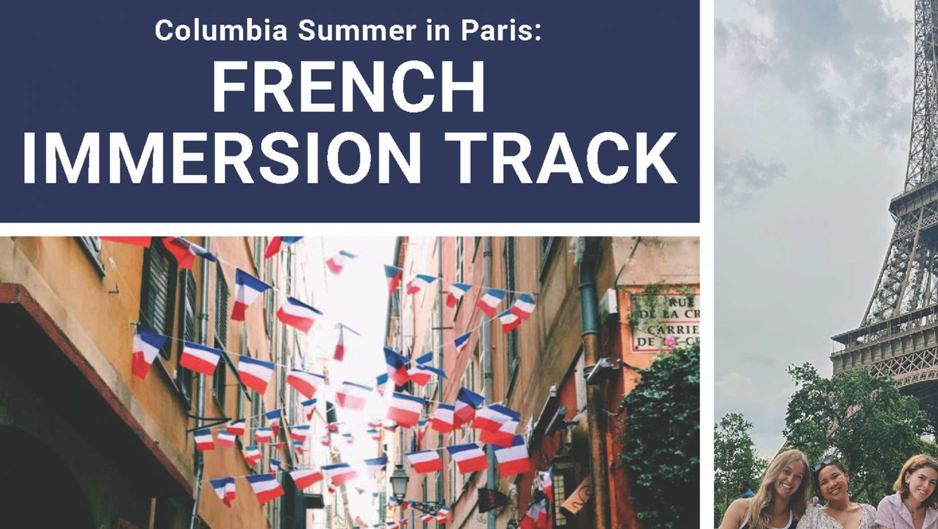 French Immersion banner for flyer