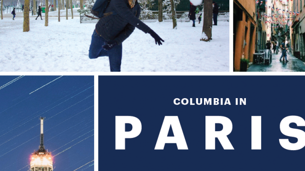 Images from around Paris like the Eiffel Tower and cobblestone streets