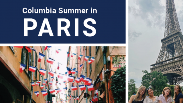 Graphic for Summer in Paris flyer