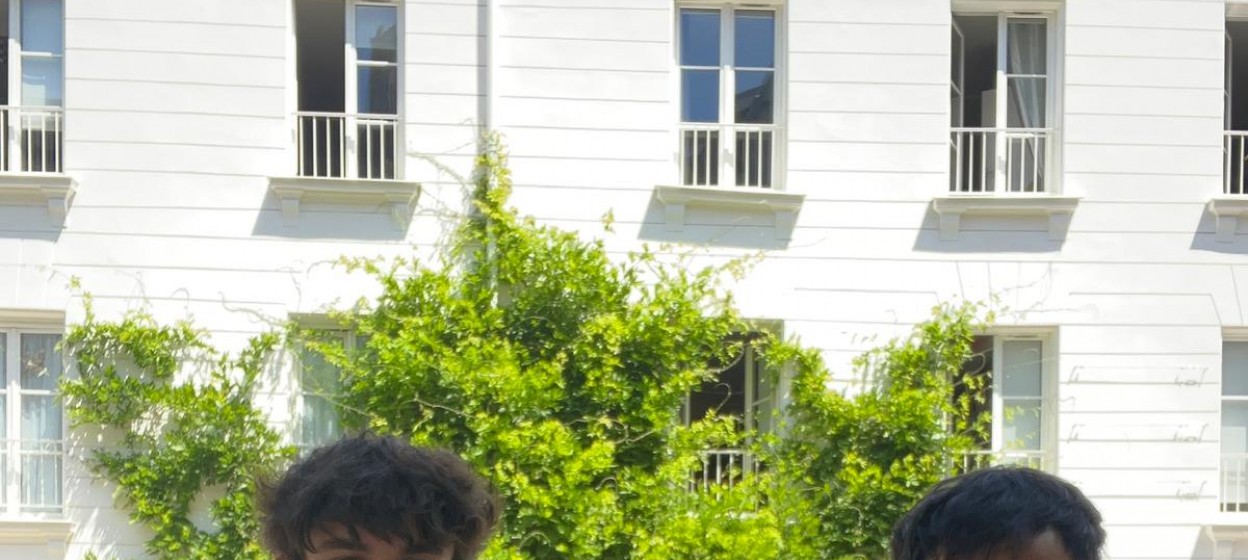 Alex with the friends he made on the Global Neuroscience program