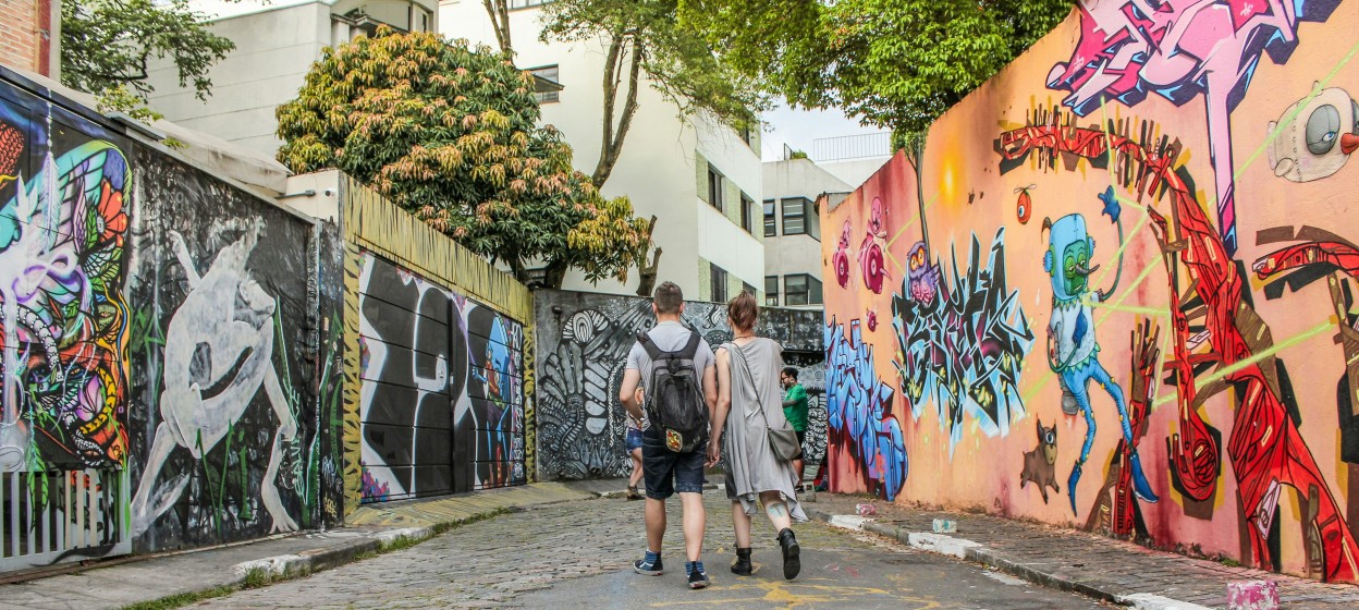 Arte de Rua (Street Art) on Beco do Batman in São Paulo, Brazil