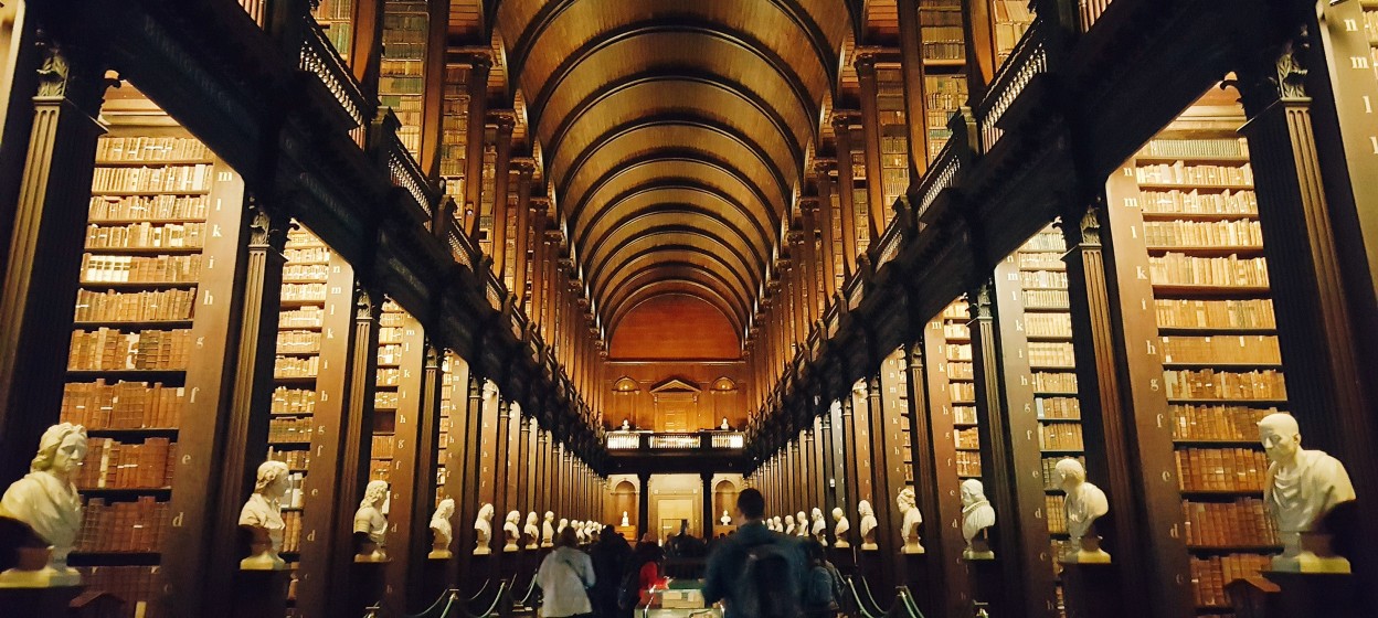 Inside the Old Library in Dublin near Trinity College Dublin