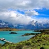 Mountains and lake in Chile