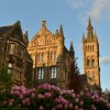 Brown concrete building during daytime at the University of Glasgow